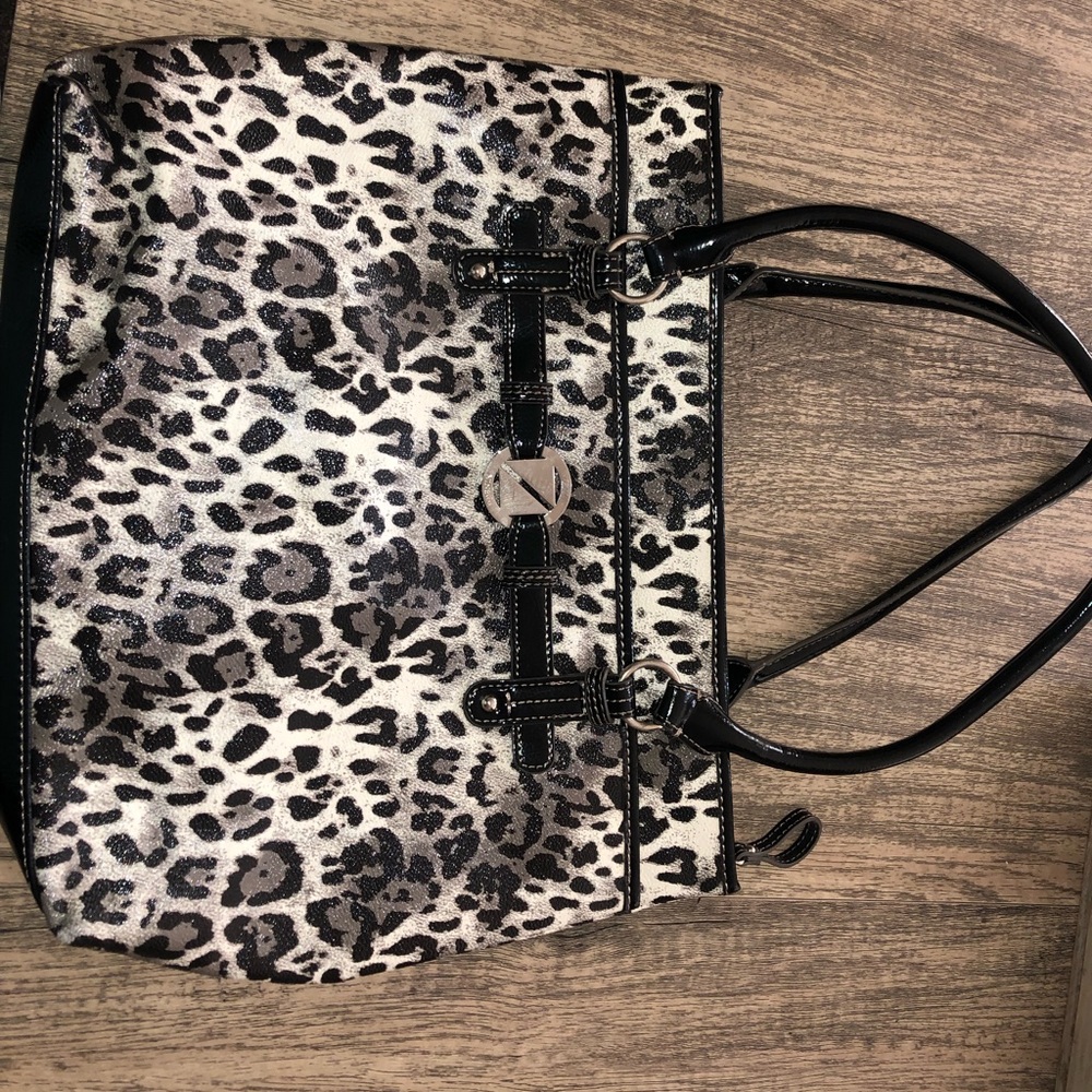 Nine West Black/White/Grey Tote